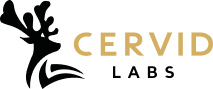 Cervid Labs logo with an elk silhouette on a transparent background